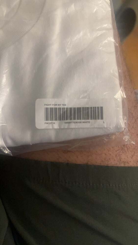Supreme "Fight for NY" Tee FW23T16 White Large